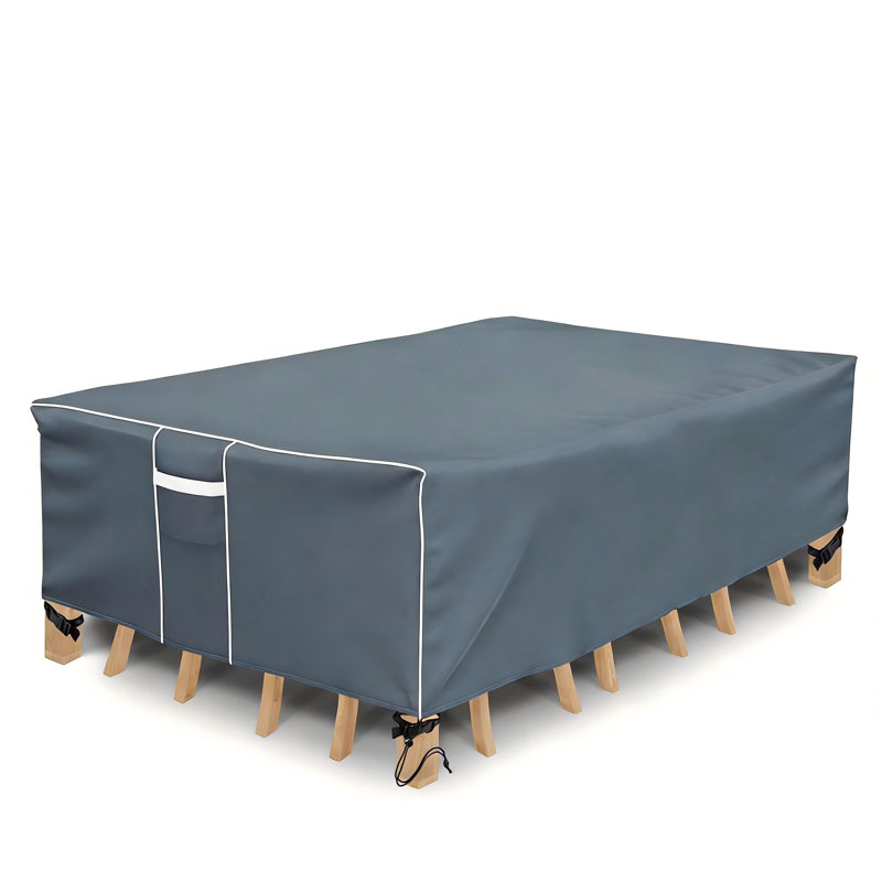 Outdoor Furniture Cover Waterproof, General Purpose, Outside Table and Chair Covers, Heavy Duty 600D, (Grey)