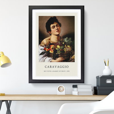 Boy with a Basket of Fruit by Pierre-Auguste Renoir - Picture Frame Painting