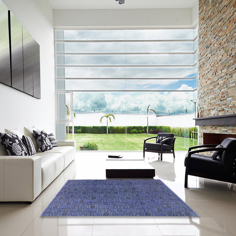 Abstract Indoor Rug, Square 8'