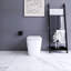 Toilette blanche intelligente avec éclairage lumineux