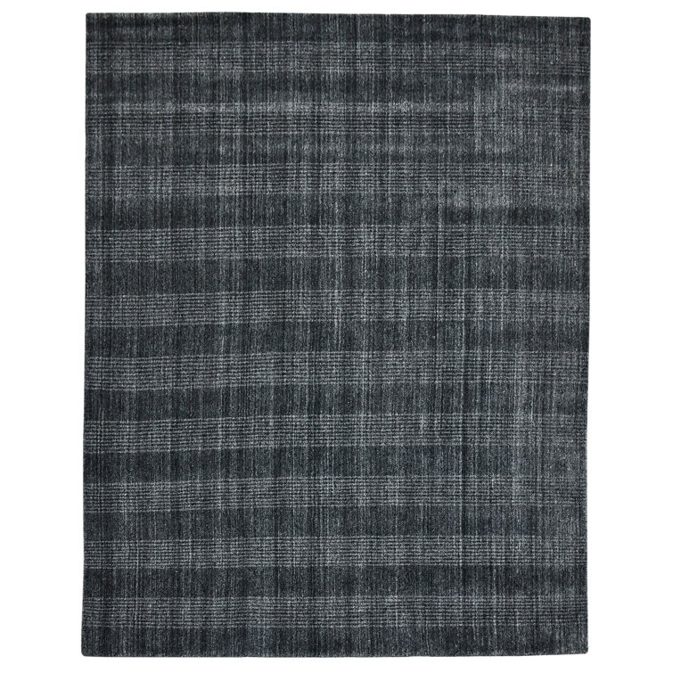 Brackettville Wool Plaid Handwoven Area Rug