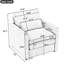 Fauteuil rembourré 31,9 po