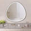 32 po x 32 po Miroir gris