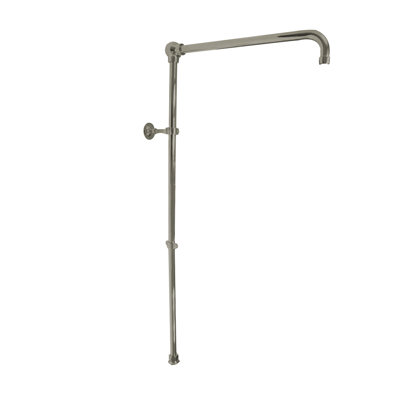 Strom Living Shower Arm with 15.25" Diameter in Unlacquered Satin Brass