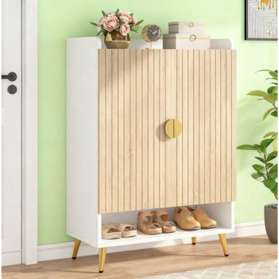 Armoire à chaussures en bois à 7 niveaux