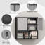 Grande armoire de rangement réglable en acier avec portes et tablettes pour l'organisation de la maison et du bureau-672423525