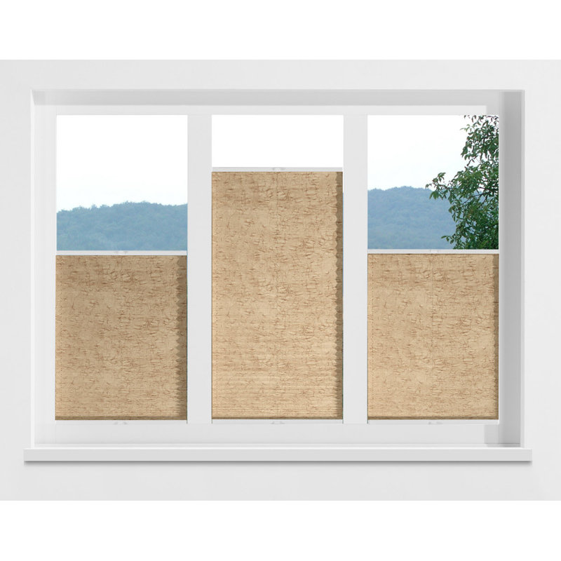 Aigue Cordless Opaque Pleated Blind, 120 x 130cm, Biscuit