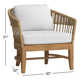 Dunkirk Teak Patio Chair with Sunbrella Cushions
