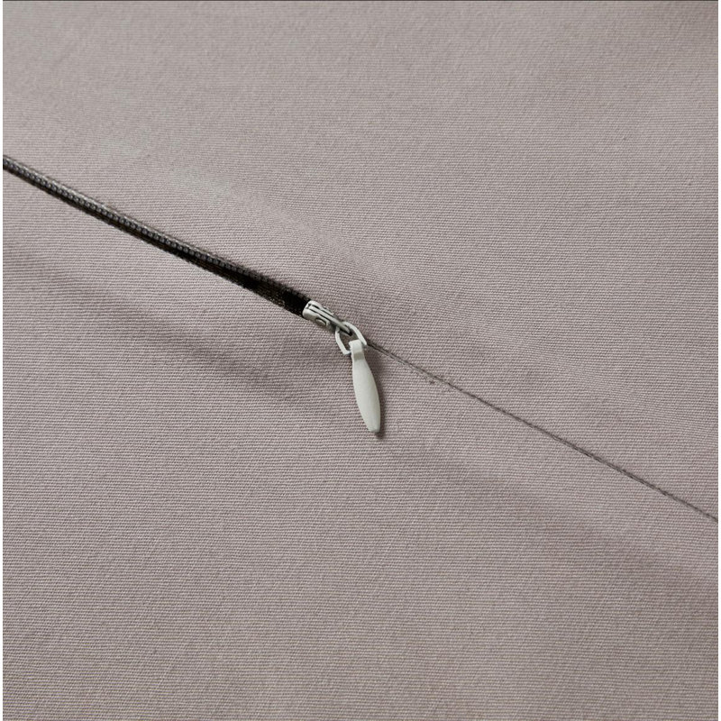 Champagne Cotton Queen Duvet Cover Set with Shams