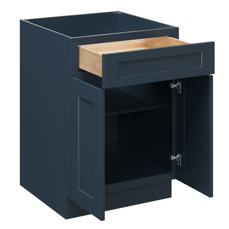 Armoire de cuisine de base l 24 po x H 34,5 po x P 24 po Casainc, Caramel foncé, 24"