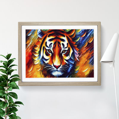 Tiger Vol.1 Abstract - Single Picture Frame Painting