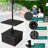 Aburio 21 lb. Metal and Plastic Umbrella Base with Wheels