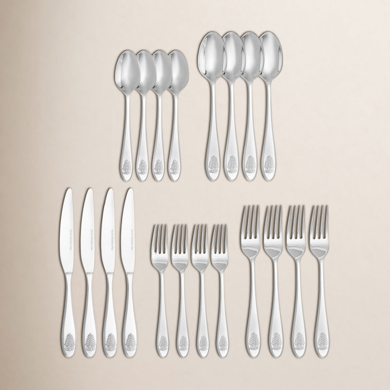 Spode Christmas Tree 20 Pc Cutlery Set