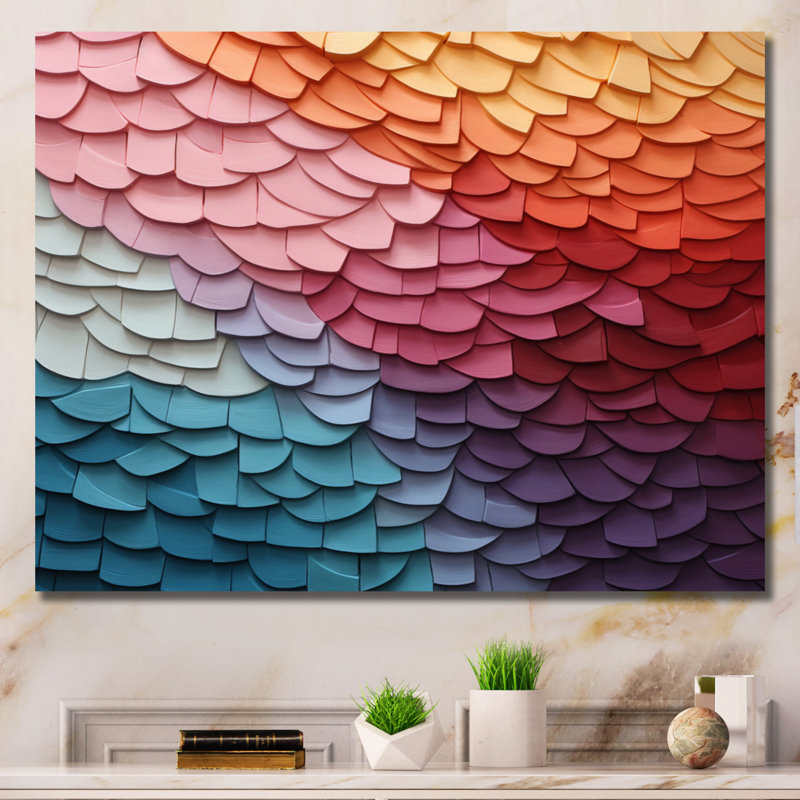 «Opt Harmonious Spectrum IV», reproduction sur toile, H 16 po x l 32 po x P 1 po, Toile tendue