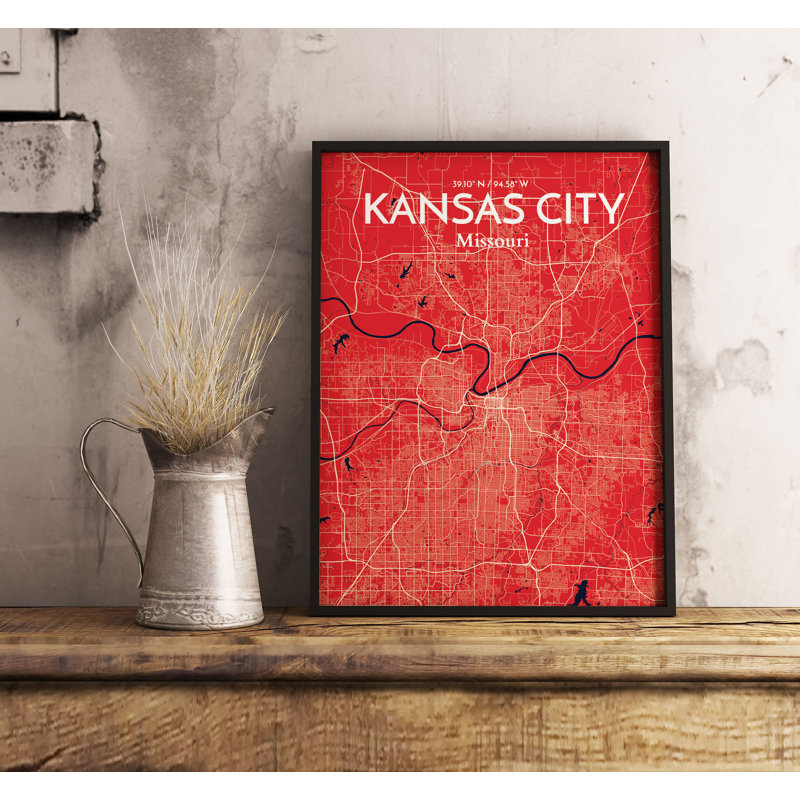 Kansas City - No Frame Print, 91.4cm H x 61cm W x 0.13cm D
