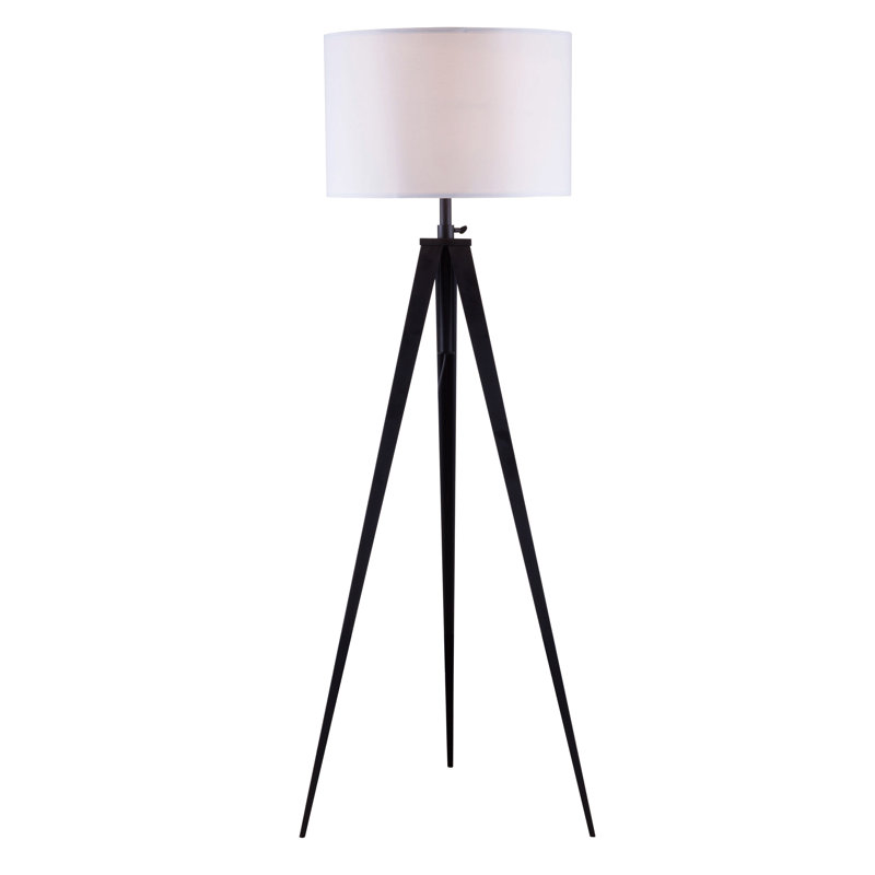 Teena Black Tripod Floor Lamp