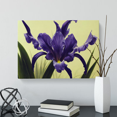 Cute Iris Flowers - Wrapped Canvas