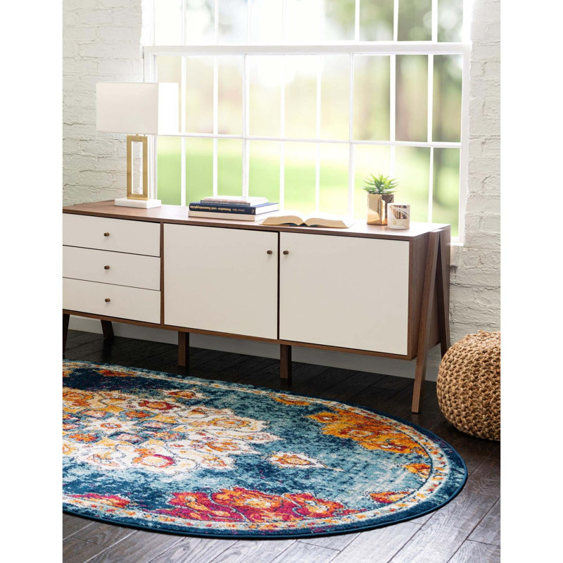 Oriental Indoor Rug, Oval 4' x 6'
