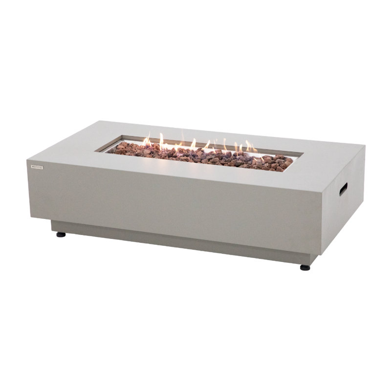 Foyer d'extérieur extérieur en métal 50 po x 26 po avec couvercle en métal, ensemble de conversion au gaz naturel, pierres de lave et couvercle Westwood