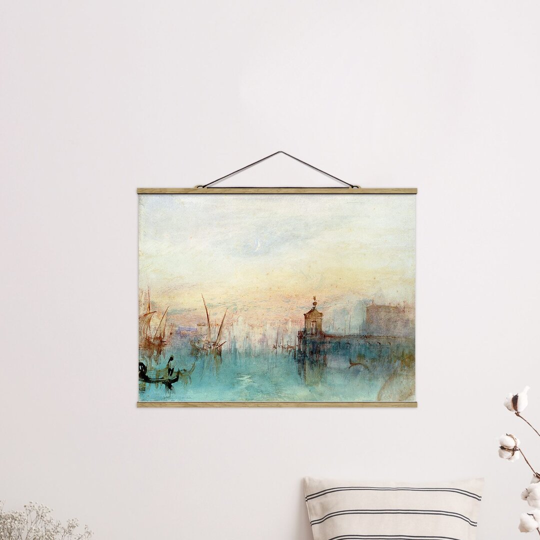 Stoffbild Venedig mit Mond von William Turner