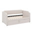 Lit de jour avec couchette escamotable, taille simple, revêtu de velours-48322462