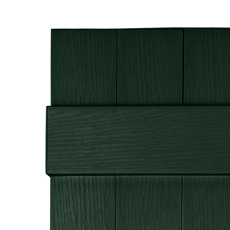 Persiennes personnalisées fermées à 3 planches, 37", Vert héritage