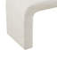 Tabouret de vestibule Boucle Waterfall - l 42 po x P 16 po x H 18 po, capacité de poids de 400 lb, texturé crème, sans assemblage