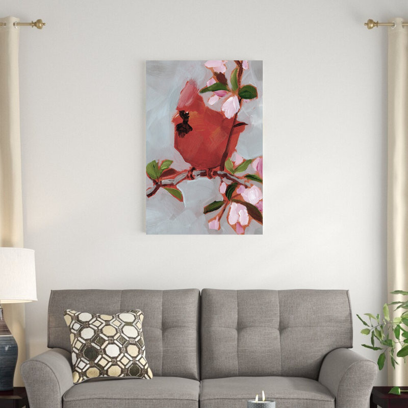 Reproduction d’art sur toile tendue « Painted » Bird IV par Jennifer Paxton Parker, H 36 po x l 24 po