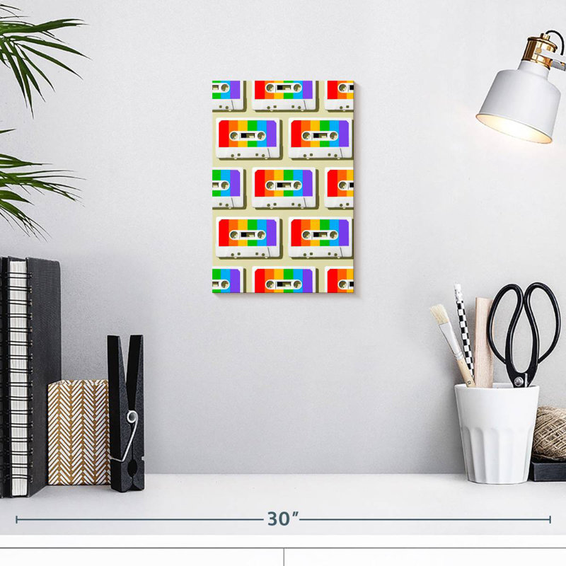 Abarca Rainbow Mixtapes, 12" H x 8" W