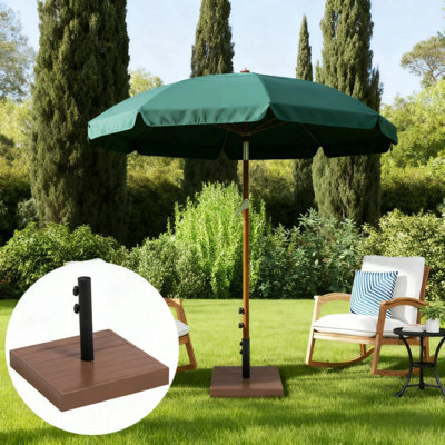 Base de parasol en béton robuste, base de parasol d'extérieur, base de parasol de patio
