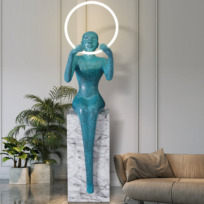 61'' LED Novelty Floor Lamp, Blue