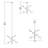 Blaklee 6 - Light Dimmable Sputnik Modern Linear Chandelier-159315635