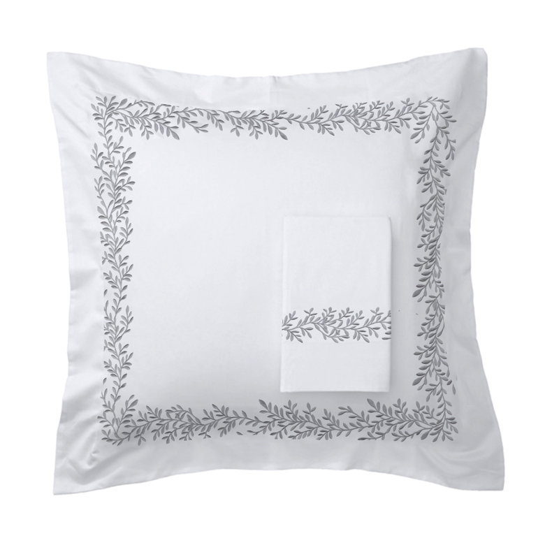 Taie décorative 100% coton 600 fils 600 fils, gris