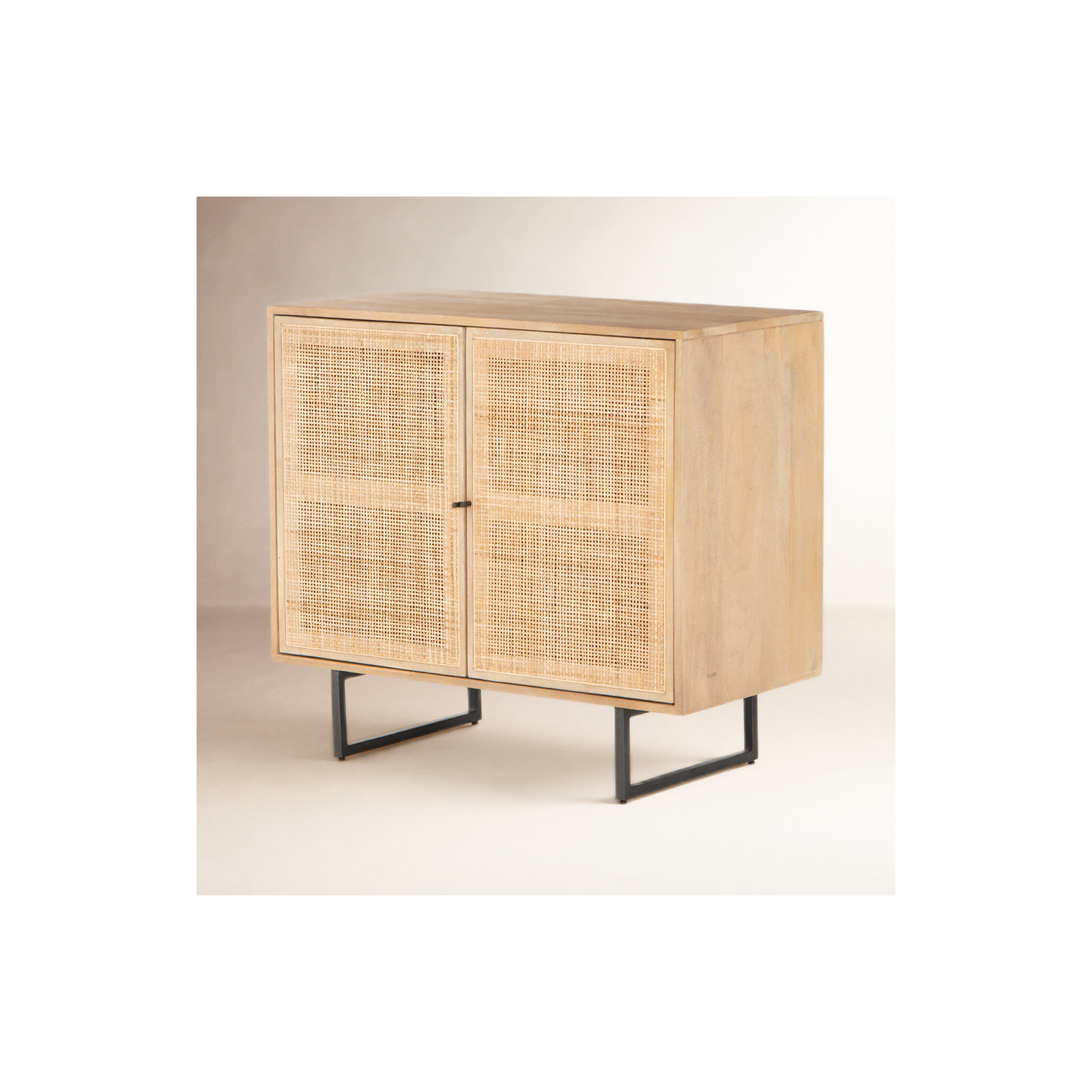 Jensi Solid Wood Storage Cabinet, Natural Mango