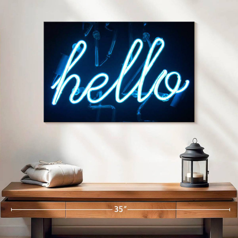Tergel Hello Neon Sign, 8" H x 12" W