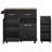 47.2" Farmhouse Kitchen Island with Drop Leaf-406946730