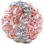 Mariage et bouquet de quinceanera fleur de satin rose avec cristal strass scintillant -64566925
