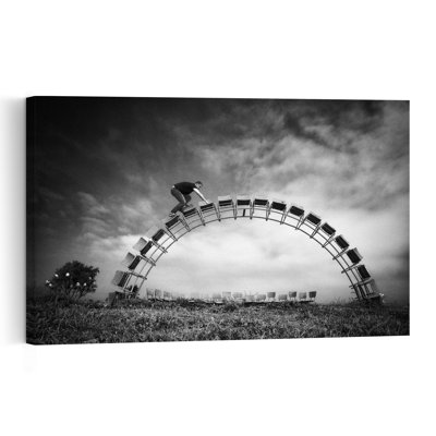 Chair Arch Challenge Dramatic Surreal Abstract Landscape Nature Wall Art Print by Miki Meir Levi - Print