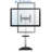 Mount-It! Mobile TV Cart, Height Adjustable Rolling Stand with Component Shelf and Rolling Casters