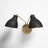 Elyse 2 - Light Dimmable Armed Sconce in Black/Brass-1664939411-1664939410