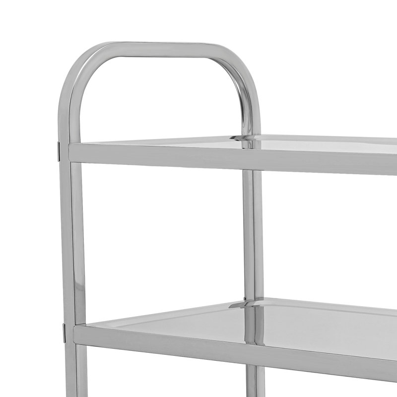 Utility Cart with Wheels, 35.4" H x 33.5" W x 17.4" D