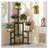 6-Tier Rustic Brown Corner Plant Shelf