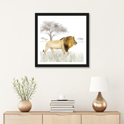 «Serengeti Lion Square» par Tara Reed - reproduction imprimée