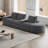 Chenille Cloud Curved Sectional Sofa-1172268550