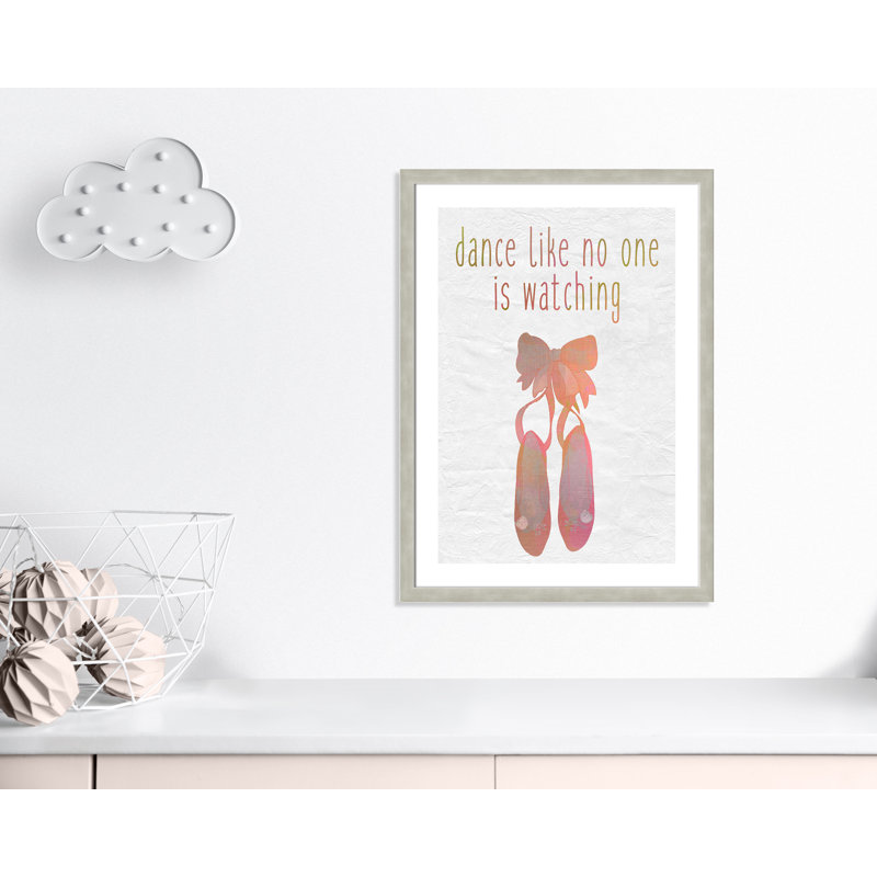 Danse, impression sur papier, H 34,5 po x l 24,5 po x P 0,6 po, Encadré plat argent chaud