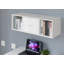 Bureau flottant brun clair avec rehausse-2027982301