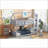 Twin Over Twin Rubber Wood Bunk Bed with Guardrails and Ladder No Box Spring Light Grey-2129079372