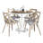 4 - Person Pedestal Dining Set-98546990-98546984-98546983