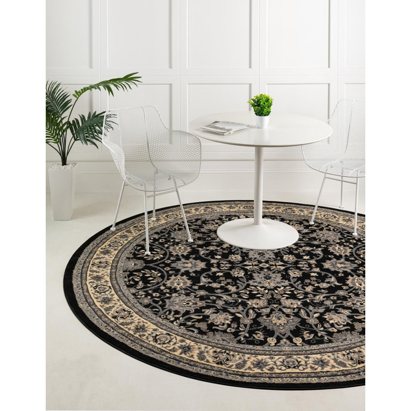 Hanan Floral Indoor Rug, Round 7'10"