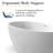 61" W Freestanding Solid Surface Soaking Bathtub With Drain